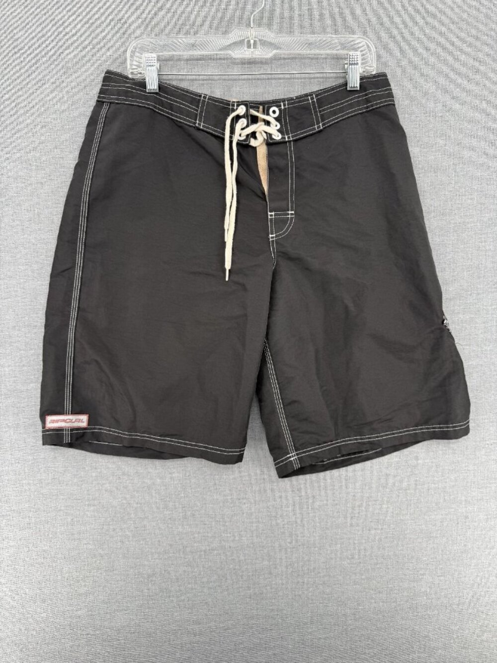 Vtg Rip Curl Board Shorts Mens 32 11" Beach Swim Trunks Pocket Drawstring Y2K